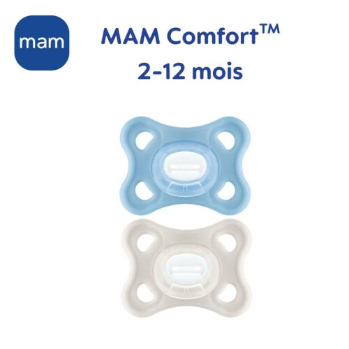 MAM Schnuller - MAM - Comfort - Silikon - 2-12 Monate - Sterilisationsbox x2 1