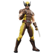 Figurine Wolverine (braunes Kostüm) aus der Sammlung 15 cm, Marvel Legends Serie, inspiriert von dem Film Deadpool & Wolverine von Marvel Stud