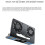 Support de Refroidissement Vertical Double Ventilateur USB 5V pour Routeur, Base Rétractable avec Câble de Commutation, pour Modem/Routeur, Noir 8