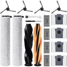 Accessory Set for Aqua10 Ultra Roller Complete Vacuum Robot,Mop Pads, HEPA Filters, Dust Bags, Side Brushes