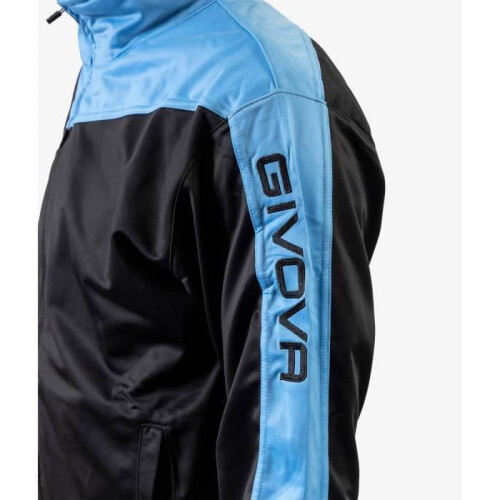 Givova Roma Trainingsanzug - schwarz/hellblau 2