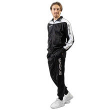 Conjunto esportivo infantil Givova Roma - Preto/Branco - Multiesportivo - Menino