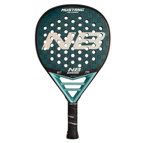 Raquette de padel - ENEBE - Mustang 15K - Puissance - Précision - Vert émeraude