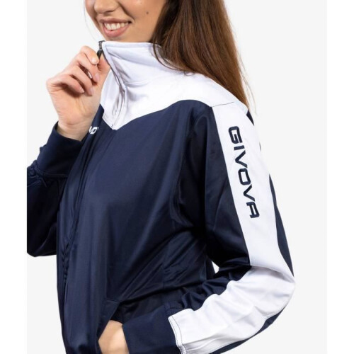 Chándal mujer Givova Roma - azul marino/blanco 2