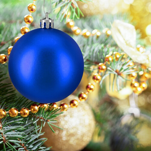 Ensemble de boules de Noël, 100 pièces, mat/brillant/pailleté