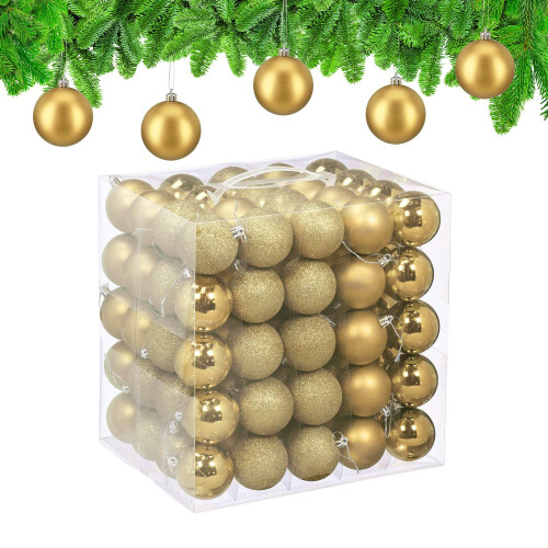 Ensemble de boules de Noël, 100 pièces, 3 modèles 1