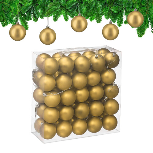 Ensemble de boules de Noël mates, 50 pièces 1