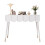 (White) White Vanity Table with 2 Drawers, 100x40x76cm 9