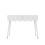 (White) White Vanity Table with 2 Drawers, 100x40x76cm 14