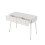(White) White Vanity Table with 2 Drawers, 100x40x76cm 13