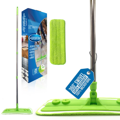 Microfibre Floor Mop with Washable Cleaning Pad