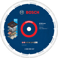 Bosch Professional 1x Expert Diamond Metal Wheel Large Size Cutting Disc (for Cast iron, Ø 355 mm, Accessories Petrol Saw, Chop Saw)