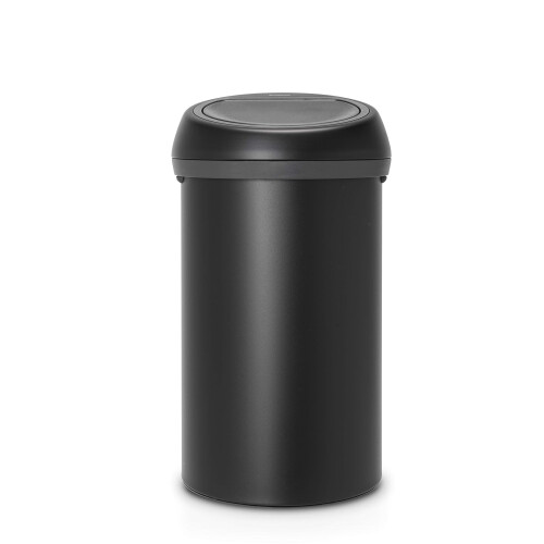 Brabantia Brabantia 128981 Kitchen Touch Bin, Mineral Moonlight Black, 60 L