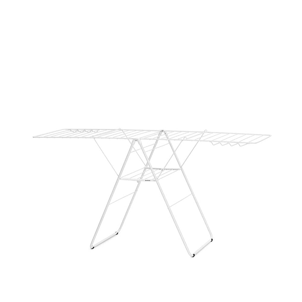 Brabantia HangOn Laundry Drying Rack (25m / Fresh White) Compact, Foldaway, Adjustable Indoor Stainless Steel Clothes Horse - Image 3