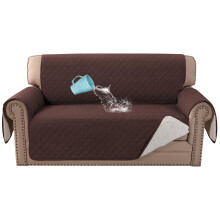BellaHills Sofa Cover 100% Waterproof Sofa Covers 2 seater Couch Covers Sofa Slipcovers with Elastic Straps Triple Non-Slip Loveseat Sofa Cover