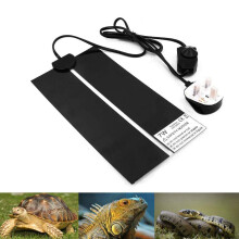 Reptile Heating Mat with Temperature Adjustment, 7W Non-Adhesive Heat Pad for Reptiles Tortoise Snakes Lizard Gecko Hermit Crab Turtle Amphibians