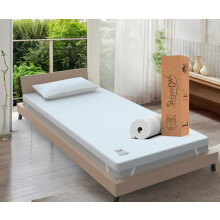 Sleepy Owl Gel Memory Foam Mattress Topper, Single 90x190, 7cm | Gel-infused memory foam, orthopedic back pain relief
