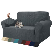 MAXIJIN New Jacquard Sofa Covers for 2 Seater, Super Stretch Non Slip Love Seat Couch Cover for Dogs Pet Friendly Elastic Furniture Protector