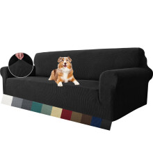 MAXIJIN Super Stretch Couch Cover for 4 Seater Couch, Extra Large Universal Sofa Covers Jacquard Spandex Pet Dog Furniture Protector Fitted Couch
