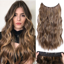 Halos Hair Extension with Transparent Wire, Invisible Wire Hair Extensions with 5 Adjustable Sizes