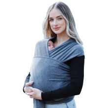 RYLOOBABY Baby Sling Carrier & Stretchy Baby Wrap - Newborn Baby Carrier 3.2-15 kg, Soft Cotton Hands-Free Babywearing Sling, Hip Healthy