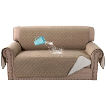 BellaHills Sofa Cover 100% Waterproof Sofa Covers 2 seater Couch Covers Sofa Slipcovers with Elastic Straps Triple Non-Slip Loveseat Sofa Cover