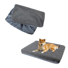 Dog Bed Cover,Soft Plush Replacement Dog Bed Covers,Removable & Washable Bed Covers for Dogs,Dog Bed Covers Only,Bed Protector for Large Middle Small