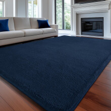 Sour Lemon Extra Large Rugs Living Room 240x300cm,Blue Carpet for Bedroom
