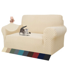 MAXIJIN New Jacquard Sofa Covers for 2 Seater, Super Stretch Non Slip Love Seat Couch Cover for Dogs Pet Friendly Elastic Furniture Protector