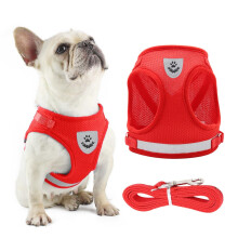 Soft Mesh No Pull Cat Harness and Lead Set for Walking, Escape Proof Kitten Vest Harnesses for Small Dogs/Cats/Animals Rabbit