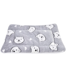 Dog Bed Mattress Multipurpose Machine Washable Puppy Mat Cushions for Small/Medium/Large Dogs and Cat Cages XZ006 (79 * 60 CM, Grey Bear)
