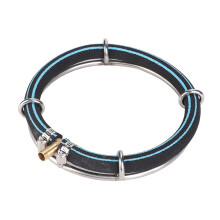 Pond Air Diffuser Stainless Steel Weighted Hydroponic Aerator KoiPond Tri Ring - Improve Health of Fish and Plants (1 loop / Ø25cm)