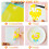 Prime Vinyl 7 Permanent Vinyl, 7 Pack Yellow Self Adhesive Sheets Set 5