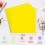 Prime Vinyl 7 Permanent Vinyl, 7 Pack Yellow Self Adhesive Sheets Set 2
