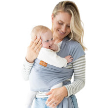 RYLOOBABY Baby Sling Carrier & Stretchy Baby Wrap - Newborn Baby Carrier 3.2-15 kg, Soft Cotton Hands-Free Babywearing Sling, Hip Healthy