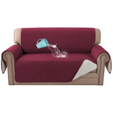 BellaHills Sofa Cover 100% Waterproof Sofa Covers 2 seater Couch Covers Sofa Slipcovers with Elastic Straps Triple Non-Slip Loveseat Sofa Cover