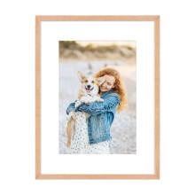 30x40 Picture Frame,Compatible with 30x40cm and A4 Images, OAK Photo Frame | Wall Mounting in Living Room, Bedroom, Gallery, Set of 1