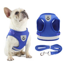 Anlitent Soft Mesh No Pull Cat Harness and Lead Set for Walking, Escape Proof Kitten Vest Harnesses for Small Dogs/Cats/Animals Rabbit, Cool Cat Dog