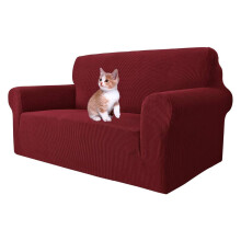 MAXIJIN Super Stretch Sofa Covers for 2 Seater Couch, 1-Piece Universal Sofa Covers Jacquard Spandex Couch Covers