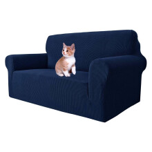 MAXIJIN Super Stretch Couch Cover for 2 Seater Couch, 1-Piece Universal Love Seat Covers Jacquard Spandex Sofa Protector Dogs Pet Friendly Fitted