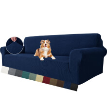 MAXIJIN Super Stretch Couch Cover for 4 Seater Couch, Extra Large Universal Sofa Covers Jacquard Spandex Pet Dog Furniture Protector Fitted Couch