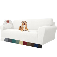 MAXIJIN Super Stretch Couch Cover for 4 Seater Couch, Extra Large Universal Sofa Covers Jacquard Spandex Pet Dog Furniture Protector Fitted Couch