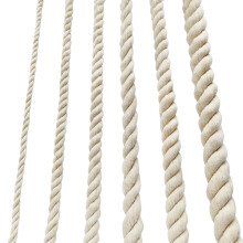 Cotton Rope 12mmx4M Thick White Rope Soft Natural Cotton Cord for Macrame Plant Hanger Kit, Garden Decking, DIY Crafts & Home Decoration