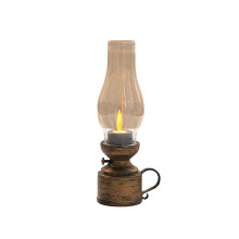 Lámpara LED Retro Vintage, Linterna Decorativa A Pilas para el Hogar, Dormitorio, Sala de Estar, Vacaciones, Navidad D