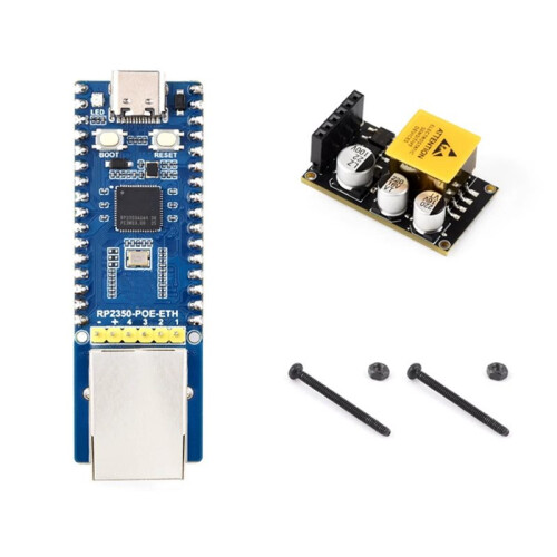 RP2350A POE-ETH Development Board with PoE Module Dual-Core Dual-Architecture W6300 Microcontroller Development Board