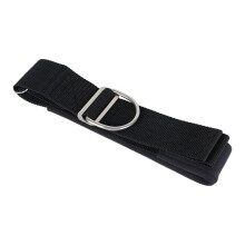 Diving Backplate Webbing Crotch Strap with Slider Buckle, D-, and Protective Sleeve for Crotch Strap