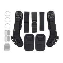Diving Harness System Back Plate Diving Bracket for Snorkeling Adjustable Shoulder Straps Quick Release Buckle
