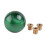 Marble Style Round  Gear Shift Knob Acrylic Shifter Knobs Stick Shift Knobs with 3 Adapter for Manual Car Dark Green 2