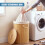 GEEZY GEEZY Bamboo Laundry Basket with Lid Collapsible Washing Laundry Hamper Bin Round 48L 5
