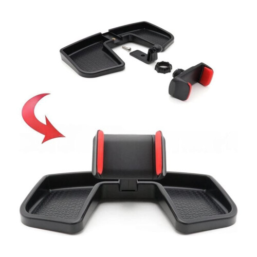 Supporto Telefono ABS Rosso con Base per  Renegade 2015-2017 Accessori Auto 2
